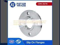 DIN 2576 PN 10 Slip On RF Flange Slip On Flanges ASTM A182 F304/F304L/F316/F316L/F304H Untuk Sistem Pipa